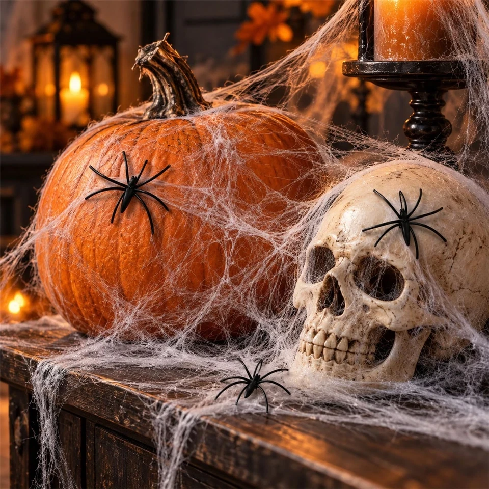 Halloween Spider Web Decoration Banner 1