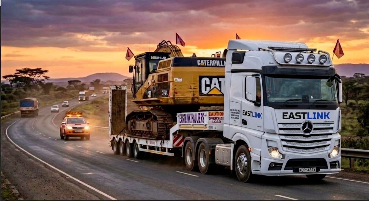 Eastlink Hauliers heavy machinery flatbed